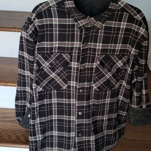 Men's reversible flannel/denim shirt